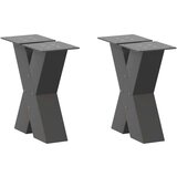  Noge za stolić u obliku slova X 2 kom antracit 40x(30-31) cm | shoptok.hr