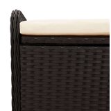  Klupa za pohranu s jastukom crna 115 x 51 x 52 cm od poliratana | shoptok.hr