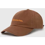 thisisneverthat Pamučna kapa sa šiltom T-Logo Cap boja: smeđa, s aplikacijom, TN240WHWBC01