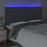 Uzglavlje tamnosivo 160x5x118/128 cm od tkanine | shoptok.hr