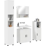  Set namještaja za kupaonicu Zidne s pohranom 4 pcs Bijelo | shoptok.hr