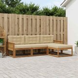  Set vanjskih sofa 4 kom. Prirodna i bež | shoptok.hr