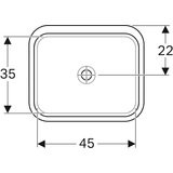 Geberit LAVABO PODGRADNI ISPOD RAVNE PLOČE PRAVOUGAONI 530X440 GEBERIT 500.762.01.2 | ePonuda.com
