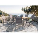 Ambia Garden VRTNA MIZA les, kovina antracit, naravne barve | Shoptok.si