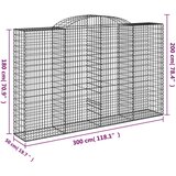  Lučne gabionske košare 15kom 300x50x180/200cm pocinčano željezo | Eponuda.ba