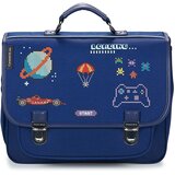 CARAMEL & CIE CARTABLE 38 CM PIXEL ART Tamno plava | shoptok.hr