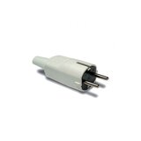  Strujni utikač 4.8mm Schuko, 2P+E, 16A/250V, bijeli | Eponuda.ba