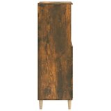  Visoka komoda dimljenog hrasta 60x36x110 cm konstruiranog drva | shoptok.hr