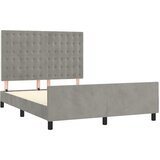  Okvir za krevet bez madraca svjetlosivi 140x200 cm baršunasti | shoptok.hr