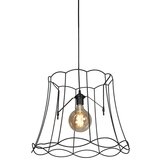 QAZQA Retro viseča svetilka črna 50 cm - Granny Frame Cene