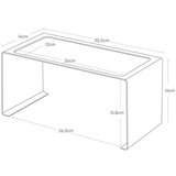 YAMAZAKI Črna kovinska dodatna kuhinjska polica 30,5x14 cm Tower – | Shoptok.si