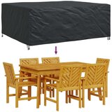 vidaXL Prevleka za zunanje pohištvo Črna 250 x 210 x 90 cm 210D | Shoptok.si