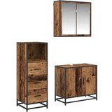 vidaXL set namještaja za kupaonicu 3 pcs staro drvo 65 x 33 x 60 cm | shoptok.hr