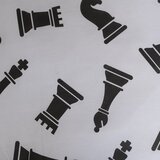 Jerry Fabrics Crno-bijela pamučna dječja posteljina za krevet za jednu osobu 140x200 cm Chess – | shoptok.hr