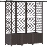 vidaXL Povišeni krevet s mrežom i krovom Smeđa 162 5 x 40 x 136 cm PP - Smeđa 162 5 x 40 x 138 cm s ravnim krovom (2 bočna mreža) Cijene