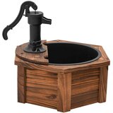  Vodena fontana s crpkom 57 x 57 x 53 cm od masivne jelovine | Eponuda.com