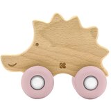 Kikka Boo drvena igračka sa silikonskom glodalicom hedgehog pink ( KKB10243 ) Cene