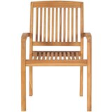  Složive vrtne stolice s jastucima 4 kom od masivne tikovine | shoptok.hr