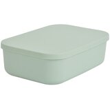 Homéa Svetlo zelena plastična škatla za shranjevanje s pokrovom 24x18x8 cm – Cene