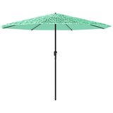  Vrtni suncobran s čeličnom šipkom zeleni 324x324x247 cm | Eponuda.com