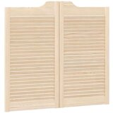 vidaXL Swing Doors Louvred Design 1 par masivni les borovega lesa | Shoptok.si