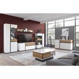 Mömax Vitrina Novena, Bela, Črna, Barva Hrasta | Shoptok.si