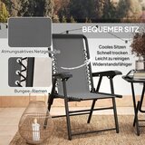  3-dijelni čelični bistro set vrtni namještaj sa sklopivim stolom i stolicama tamno siva | shoptok.hr