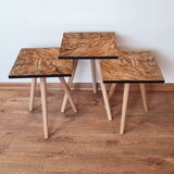 Hanah home 3Shp122 - camel camel nesting table (3 pieces) | ePonuda.com
