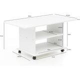MID.YOU klubska miza Wl5.738, bela | Shoptok.si