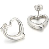 IZMAEL Uhani Simple Heart - Srebrna | Shoptok.si