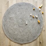Nattiot Sivi obostrani/ručno rađen okrugao tepih od mješavine vune ø 160 cm Neethu Grey L – | shoptok.hr