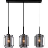 Candellux luster/visilica-jonera viseća lampa crna 3X40 E27 dim abažur