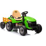 Traktor na akumulator s prikolicom BBH-030 - zeleni | shoptok.hr