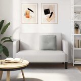  Jastuk za leđa Svijetlo siva 50 x 45 cm Mikrofiber tkanina | shoptok.hr