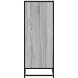 vidaXL Omarica za čevlje siva sonoma 75x38x97,5 cm inž. les in kovina | Shoptok.si