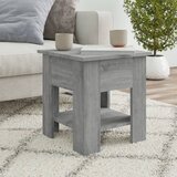 vidaXL Klubska mizica siva sonoma 40x40x42 cm konstruiran les Cene