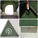  Kabinski šator s krovom s pohranom Zelena 400 x 350 x 212 cm | shoptok.hr