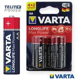 Varta longlife max power ( max tech ) LR6 AA alkalna - cena na komad ( 1655 ) | ePonuda.com