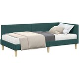  Kutni krevetni okvir s madracem Ostalo 2 pcs Zelena tkanina | shoptok.hr