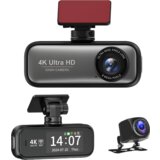 Venisymlis Avtomobilski Snemalnik 4K Z Dvojno Lečo, Snemanje Spredaj In Zadaj Z Wifi In Gps - V26A, (22089634) | Shoptok.si