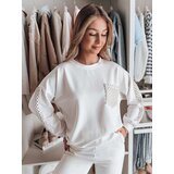 DStreet Bluza damska oversize LUXEEN ecru | Shoptok.si