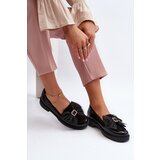 Laura Messi Women's Patent Loafers With Bow 2786 Black | shoptok.hr