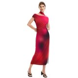 Desigual crvena midi haljina Cene