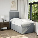  Box spring krevet s madracem svjetlosivi 90x190 cm od tkanine | shoptok.hr