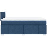  Krevet s oprugama i madracem plavi 120 x 190 cm od tkanine | shoptok.hr