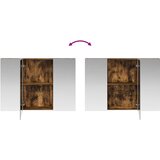  Kupaonski ormar s ogledalom Dimljeni hrast 100 x 14,5 x 70 cm | shoptok.hr