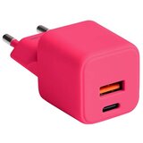 Forever GaN stenski polnilnik z dvojnimi vrati USB 18W QC in USB-C 30W PD, Rdeča, (5000193250) Cene