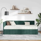  Kutni krevetni okvir s madracem 2 kom. Zelena Baršun | shoptok.hr