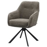 Unique Furniture Tamno siva podstavljena blagovaonska stolica s naslonima za ruke Avola – | shoptok.hr