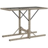  3-dijelni bistro set s jastucima svjetlosivi od poliratana | shoptok.hr